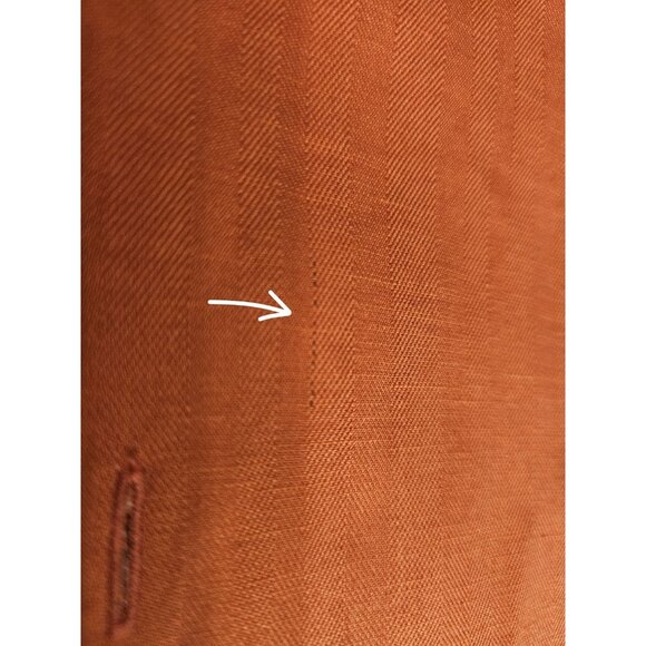 Tommy Bahama Orange Floral Shirt, XL Silk Linen Blend - Picture 11 of 11